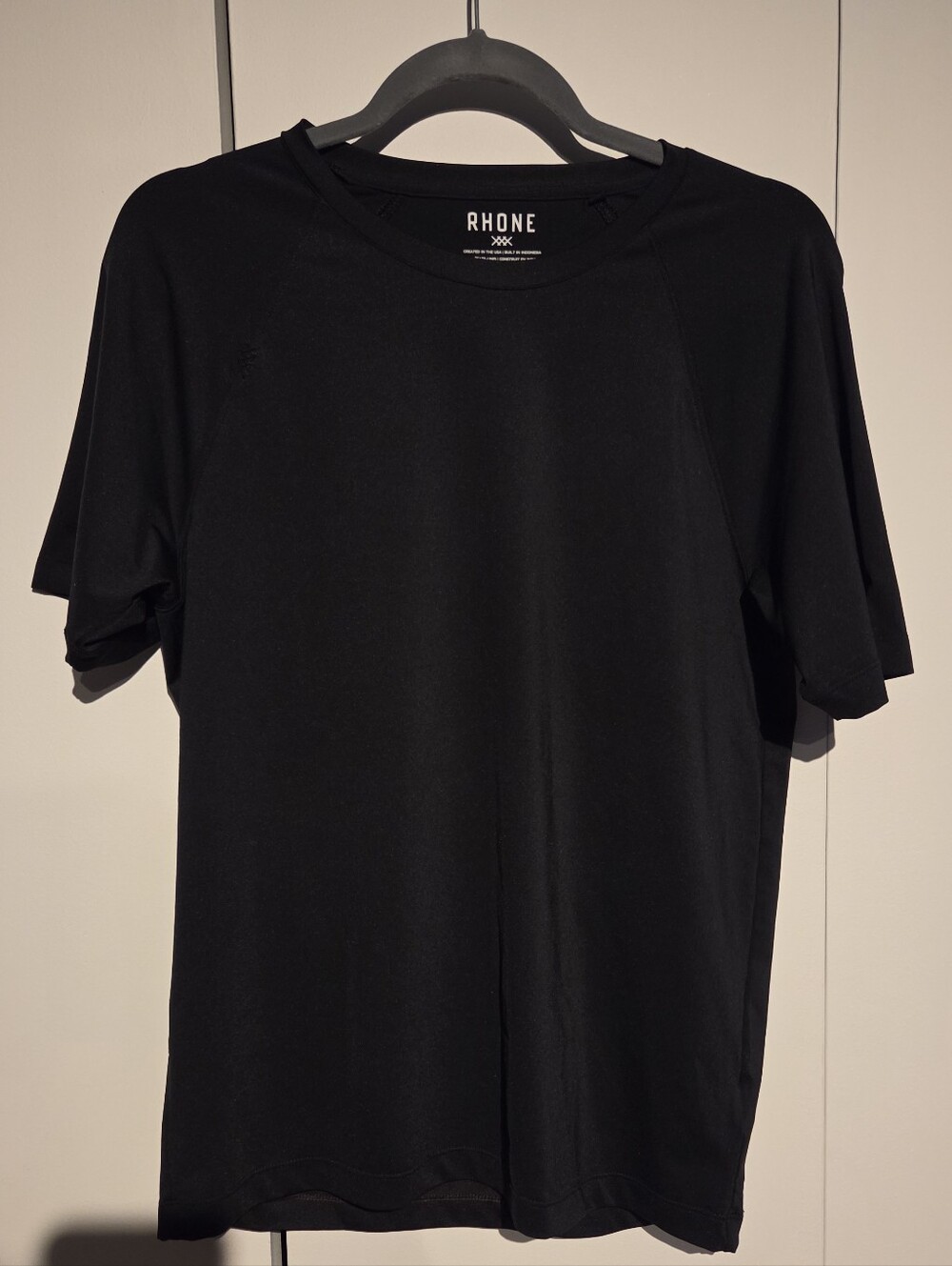 RHONE Black Short-Sleeve Performance Tee